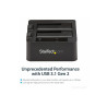 StarTech.com Dual-Bay USB 3.1 to SATA Hard Drive Docking Station, USB