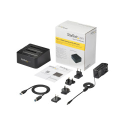 StarTech.com Dual-Bay USB 3.1 to SATA Hard Drive Docking Station, USB
