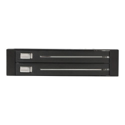 StarTech.com Rack Móvil Aluminio Backplane de 2 Discos Duros HDD SATA