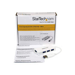 Startech Adaptador Concentrador Hub Ladrón USB 3.0 Super Speed 4 Puert
