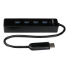 Startech Adaptador Concentrador Hub Ladrón USB 3.0 Super Speed 4 Puert