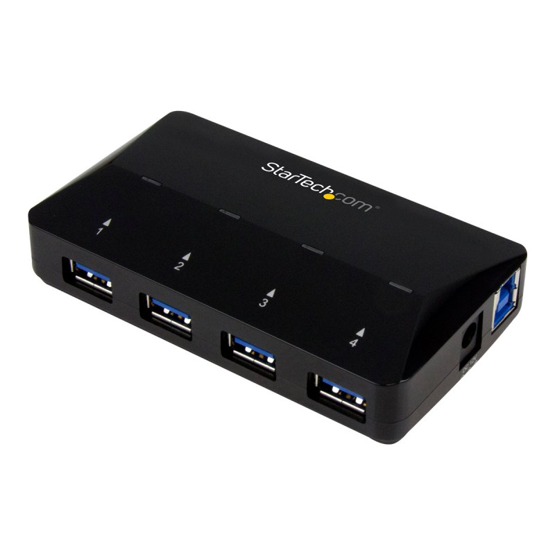 Startech Concentrador USB 3.0 de 4 Puertos - Ladrón con Puertos de Ca