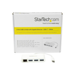 StarTech.com Hub Concentrador USB 3.0 de 3 Puertos con USB-C | APLIUM