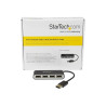 StarTech.com Concentrador Ladrón USB 2.0 de 4 Puertos con Cable Integr