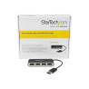 StarTech.com Concentrador Ladrón USB 2.0 de 4 Puertos con Cable Integr