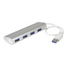 Concentrador USB 3.0 4 Puertos Hub Con Cable Incorporado | APLIUM