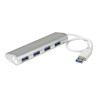 Concentrador USB 3.0 4 Puertos Hub Con Cable Incorporado | APLIUM