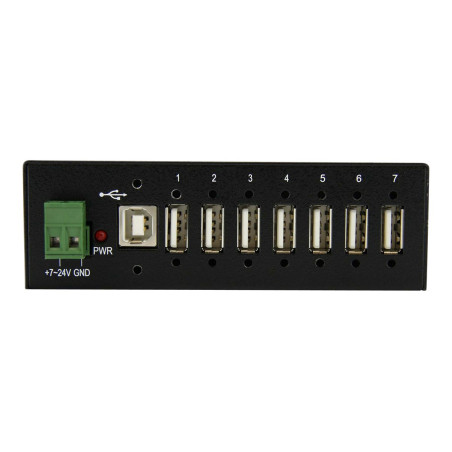 StarTech.com Adaptador Concentrador HUB Ladrón USB 2.0 de 7 Puertos Re