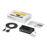 StarTech.com Adaptador Concentrador HUB Ladrón USB 2.0 de 7 Puertos Re