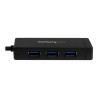Startech Hub Concentrador USB 3.0 de 3 Puertos con USB-C y Ethernet Gi