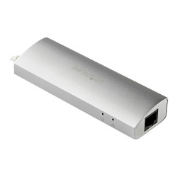 Startech Concentrador de 3 Puertos USB 3.0 con Adaptador de Red Ethern