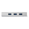 Startech Concentrador de 3 Puertos USB 3.0 con Adaptador de Red Ethern