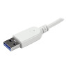 Startech Concentrador de 3 Puertos USB 3.0 con Adaptador de Red Ethern