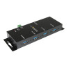 StarTech.com Adaptador Concentrador Hub Ladrón USB 3.0 Super Speed 4 P