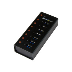 StarTech.com Concentrador USB 3.0 de 7 Puertos con Caja de Metal - Hub