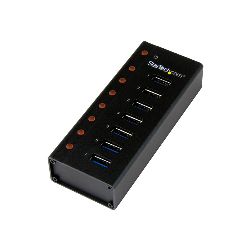 StarTech.com Concentrador USB 3.0 de 7 Puertos con Caja de Metal - Hub
