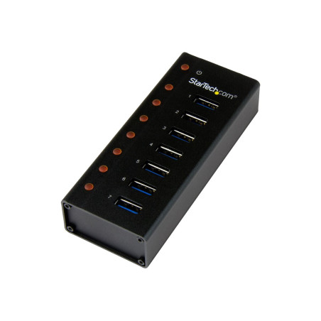StarTech.com Concentrador USB 3.0 de 7 Puertos con Caja de Metal - Hub