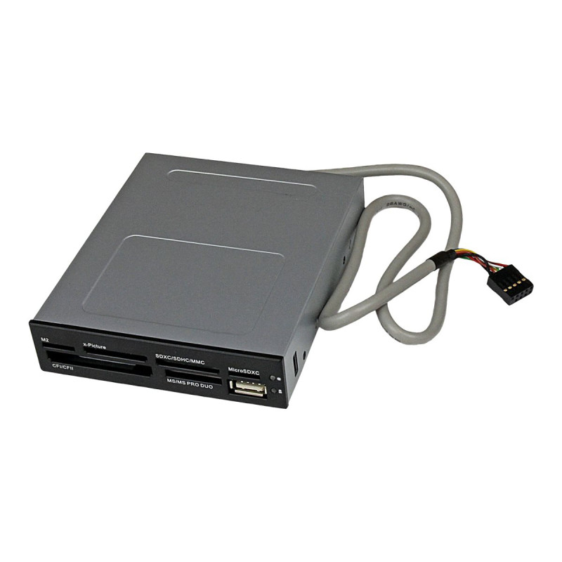 Adaptador Bahia Frontal 3.5IN Lector Tarjetas Memoria Flash | APLIUM