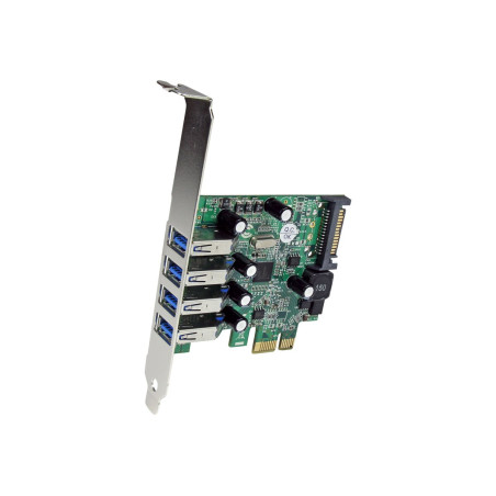 Startech Tarjeta Adaptador PCI Express PCI-E USB 3.0 con UASP de 4 Pue