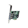 Startech Tarjeta Adaptador PCI Express PCI-E USB 3.0 con UASP de 4 Pue