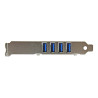 Startech Tarjeta Adaptador PCI Express PCI-E USB 3.0 con UASP de 4 Pue