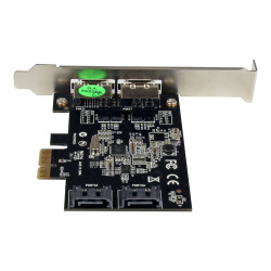 StarTech.com Tarjeta Adaptadora Controladora PCI Express PCIe 2 Puerto