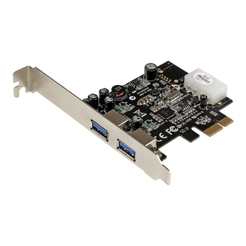 Startech Adaptador Tarjeta Controladora PCI Express PCI-E 2 Puertos US