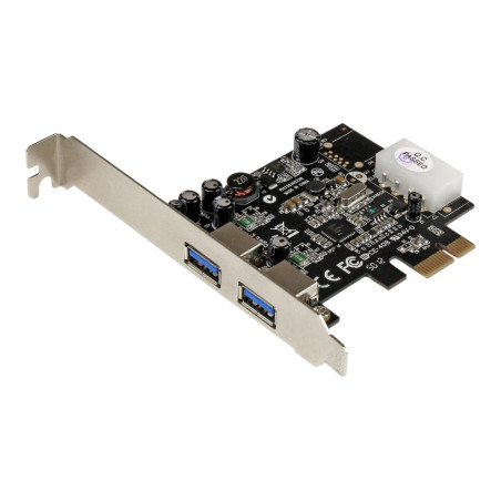 Startech Adaptador Tarjeta Controladora PCI Express PCI-E 2 Puertos US