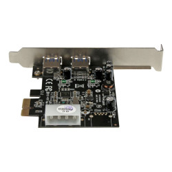 Startech Adaptador Tarjeta Controladora PCI Express PCI-E 2 Puertos US