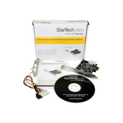 Startech Adaptador Tarjeta Controladora PCI Express PCI-E 2 Puertos US