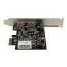 Startech Adaptador Tarjeta Controladora PCI Express PCI-E 2 Puertos US