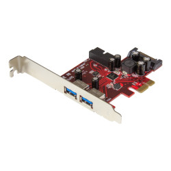 StarTech.com Adaptador tarjeta PCI Express 2 puertos USB 3.0 externos
