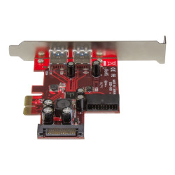 StarTech.com Adaptador tarjeta PCI Express 2 puertos USB 3.0 externos