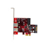 StarTech.com Adaptador tarjeta PCI Express 2 puertos USB 3.0 externos