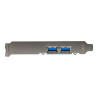 StarTech.com Adaptador tarjeta PCI Express 2 puertos USB 3.0 externos