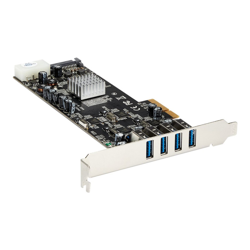 Startech Adaptador Tarjeta PCI Express PCI-E 4 Puertos USB 3.0 UASP 2