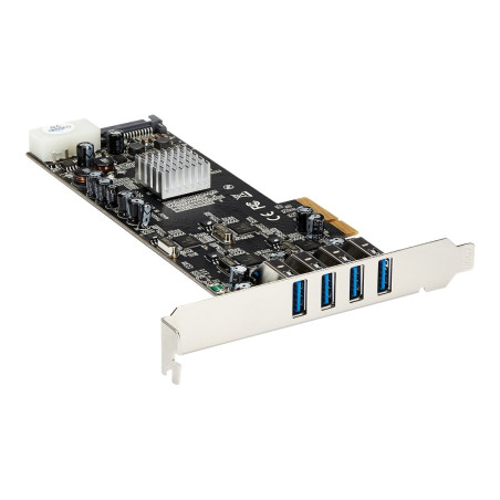 Startech Adaptador Tarjeta PCI Express PCI-E 4 Puertos USB 3.0 UASP 2