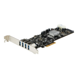 Startech Adaptador Tarjeta PCI Express PCI-E 4 Puertos USB 3.0 UASP 2