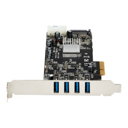 Startech Adaptador Tarjeta PCI Express PCI-E 4 Puertos USB 3.0 UASP 2