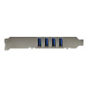 StarTech.com Tarjeta Adaptador PCI USB 3.0 SuperSpeed 4 Puertos Con Al