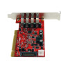 StarTech.com Tarjeta Adaptador PCI USB 3.0 SuperSpeed 4 Puertos Con Al