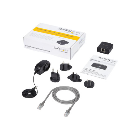 Startech Servidor de Impresión en Red Ethernet 10/100 Mbps a USB 2.0 c