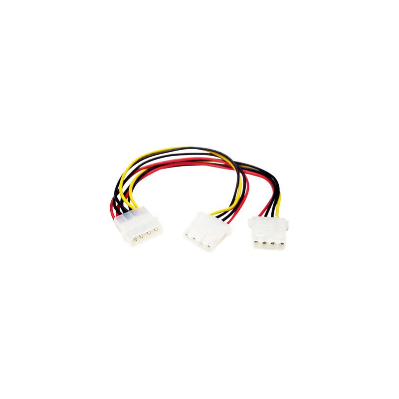 StarTech.com Adaptador Cable Divisor de Alimentación LP4 en Y Molex 4