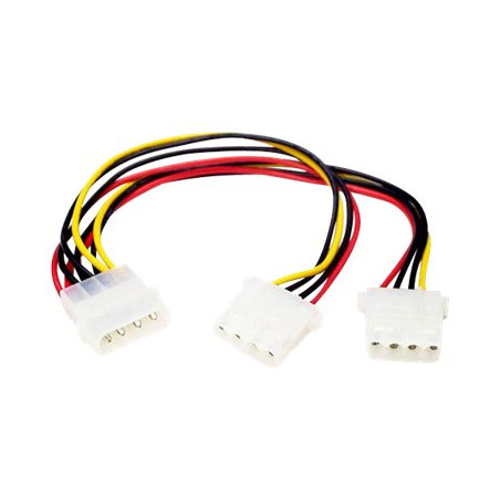 StarTech.com Adaptador Cable Divisor de Alimentación LP4 en Y Molex 4