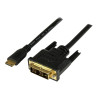 StarTech.com Adaptador Cable Conversor de 2m Mini HDMI a DVI-D para Ta