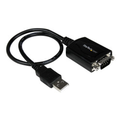 StarTech.com Cable de 0,3m USB a Puerto Serie Serial RS232 con Retenci