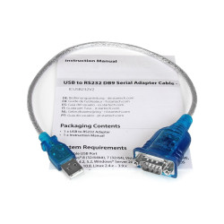 StarTech.com Cable Adaptador USB a Serie RS232 de 1 Puerto Serial DB9