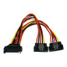 Cable 015M Divisor Corriente Sata Splitter Latch 2X Hembra I | APLIUM