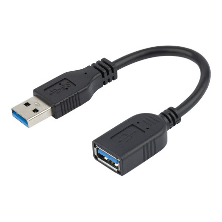 Cable De 15CM Extensor USB 3.0 Alargador USB Superspeed Negr | APLIUM