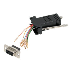 Adaptador Conversor Modular DB9 Serie A RJ45 Hembra A Hembra | APLIUM